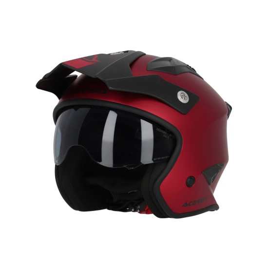 Casco Jet ACERBIS Aria Metallic Red Matt - Micasco.es - Tu tienda de cascos de moto