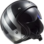 Casco jet LS2 OF601 BOB II Lines Black Jeans - Micasco.es - Tu tienda de cascos de moto