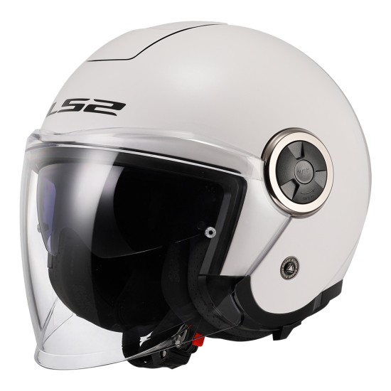 Casco jet LS2 CLASSY Solid White - Micasco.es - Tu tienda de cascos de moto