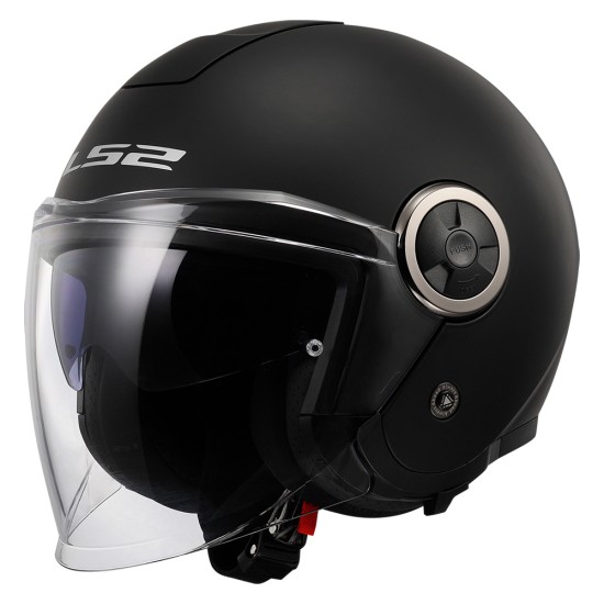 Casco jet LS2 CLASSY Solid Matt Black - Micasco.es - Tu tienda de cascos de moto