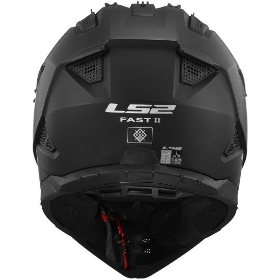 LS2 MX708 FAST II Solid Matt Black - Micasco.es - Tu tienda de cascos de moto