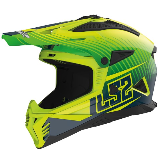 LS2 MX708 FAST II Duck Matt HV Green HV Yellow - Micasco.es - Tu tienda de cascos de moto