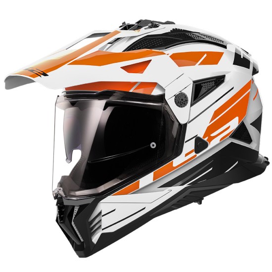 LS2 MX702 Pioneer II NAMIB WHITE ORANGE - Micasco.es - Tu tienda de cascos de moto