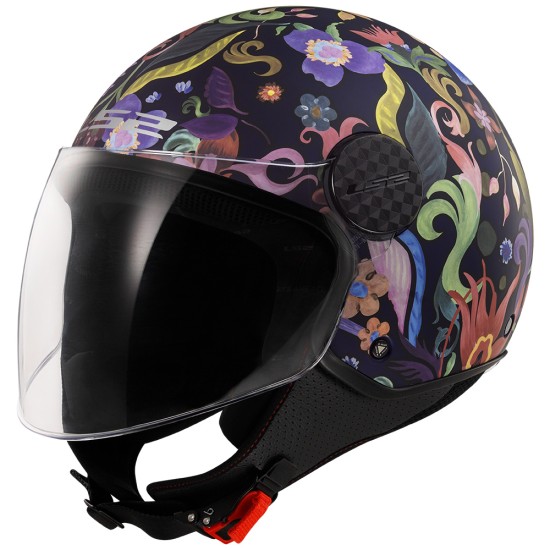 Casco jet LS2 Sphere Lux II Bloom Blue Pink - Micasco.es - Tu tienda de cascos de moto