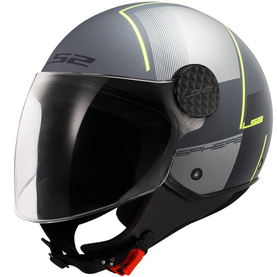 Casco jet LS2 Sphere Lux II Firm Matt Black Titanium - Micasco.es - Tu tienda de cascos de moto