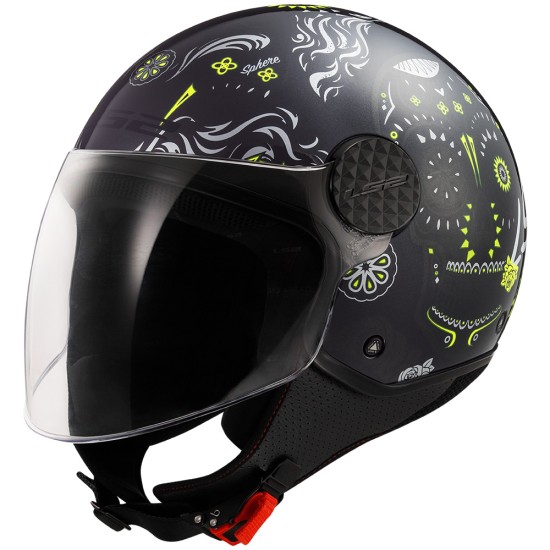 Casco jet LS2 Sphere Lux II Maxca Black HV Yellow - Micasco.es - Tu tienda de cascos de moto