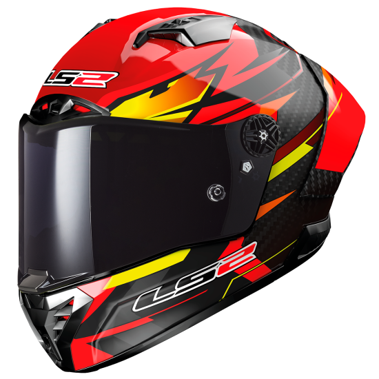 LS2 FF805 THUNDER Carbon GP AERO Fire Red Black - Micasco.es - Tu tienda de cascos de moto