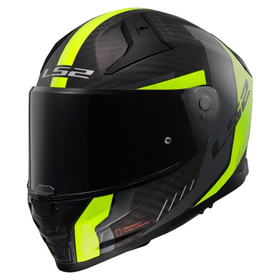 Casco integral LS2 FF811 VECTOR II Carbon GRID MATT HV Yellow - Micasco.es - Tu tienda de cascos de moto