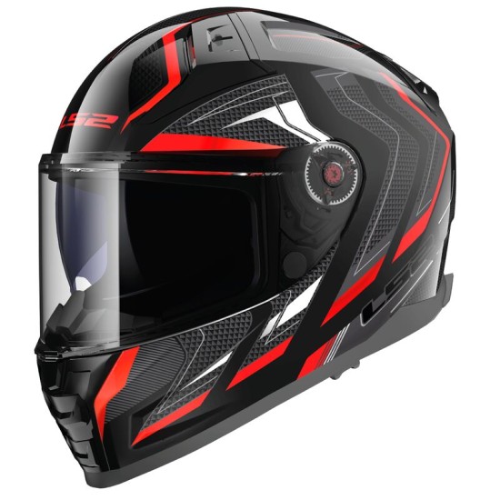 Casco integral LS2 FF811 VECTOR II Alizer Black Red - Micasco.es - Tu tienda de cascos de moto