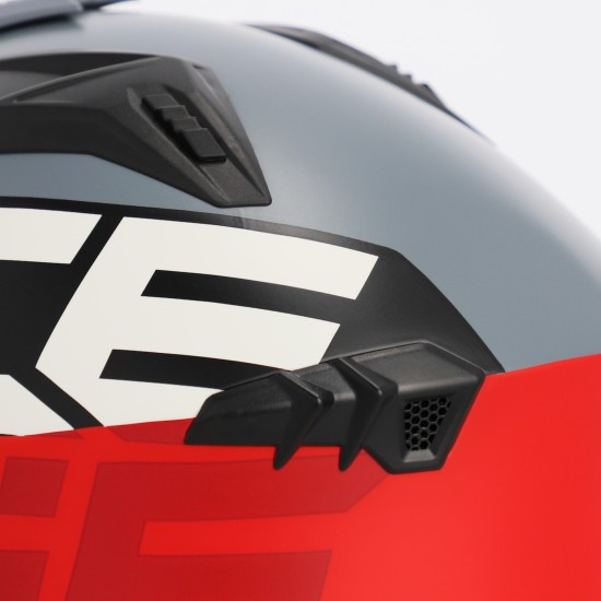 Casco Jet ACERBIS Aria Sport Gris Rojo - Micasco.es - Tu tienda de cascos de moto