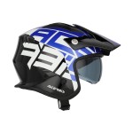 Casco Jet ACERBIS Aria Sport Black Blue - Micasco.es - Tu tienda de cascos de moto