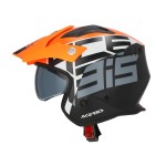 Casco Jet ACERBIS Aria Sport Naranja Negro - Micasco.es - Tu tienda de cascos de moto