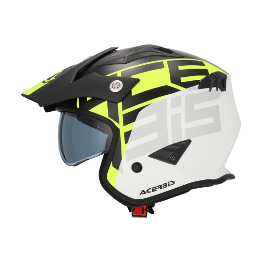 Casco Jet ACERBIS Aria Sport Negro Amarillo Fluo - Micasco.es - Tu tienda de cascos de moto