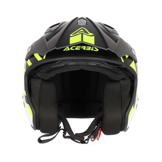 Casco Jet ACERBIS Aria Sport Negro Amarillo Fluo - Micasco.es - Tu tienda de cascos de moto