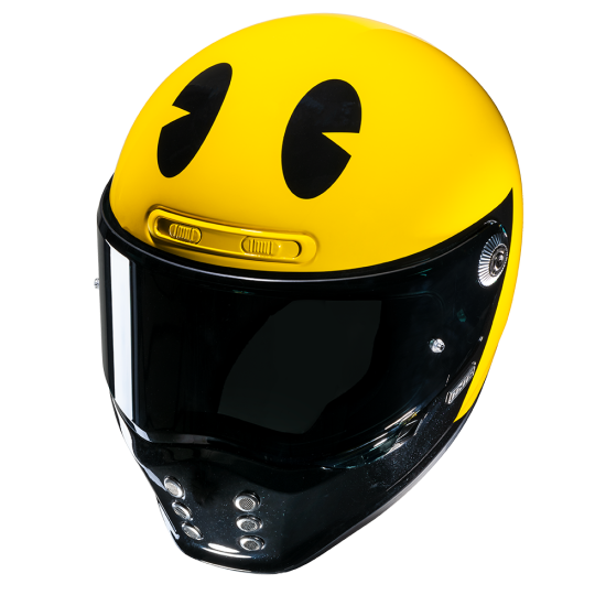 Casco integral HJC V10 PAC MAN BANDAI NAMCO MC3 - Micasco.es - Tu tienda de cascos de moto