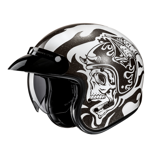 Casco jet HJC V31 FLAME MC5 - Micasco.es - Tu tienda de cascos de moto