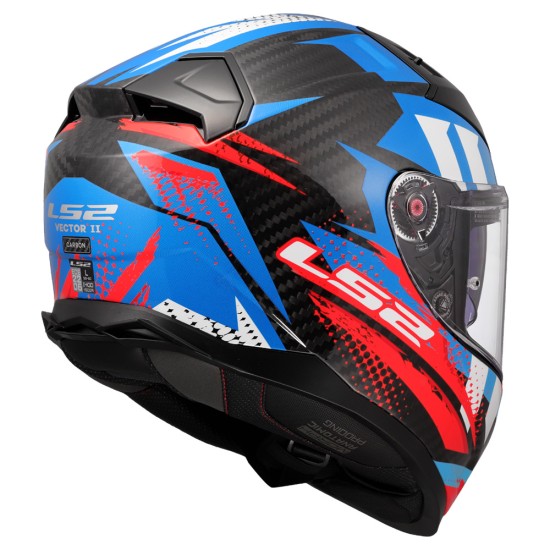 Casco integral LS2 FF811 VECTOR II Carbon Tantic Blue - Micasco.es - Tu tienda de cascos de moto