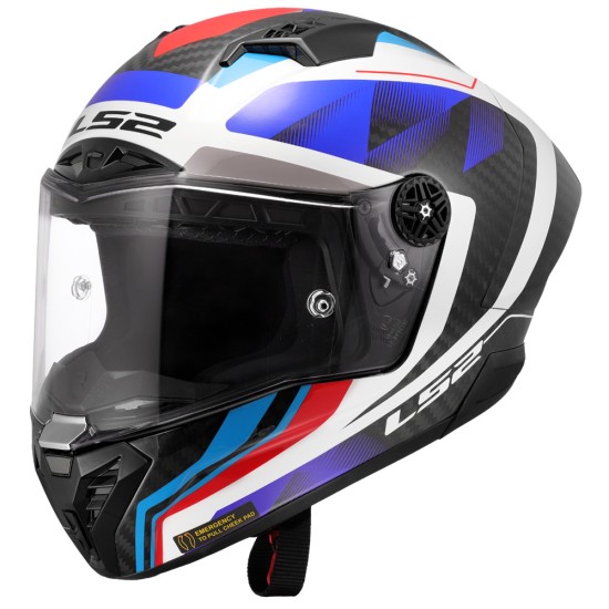 LS2 FF805 THUNDER Carbon GP AERO Raute Gloss Blue - Micasco.es - Tu tienda de cascos de moto