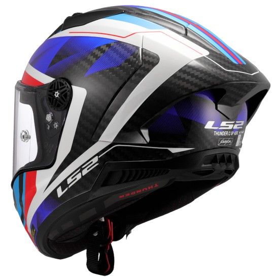 LS2 FF805 THUNDER Carbon GP AERO Raute Gloss Blue - Micasco.es - Tu tienda de cascos de moto