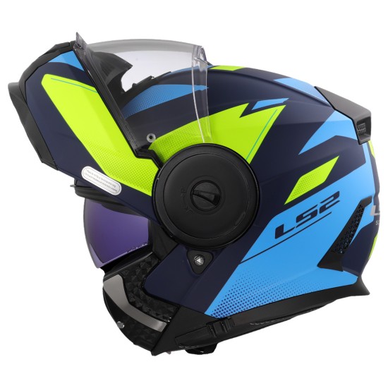 Casco LS2 FF902 SCOPE II Duria Blue HV Yellow - Micasco.es - Tu tienda de cascos de moto