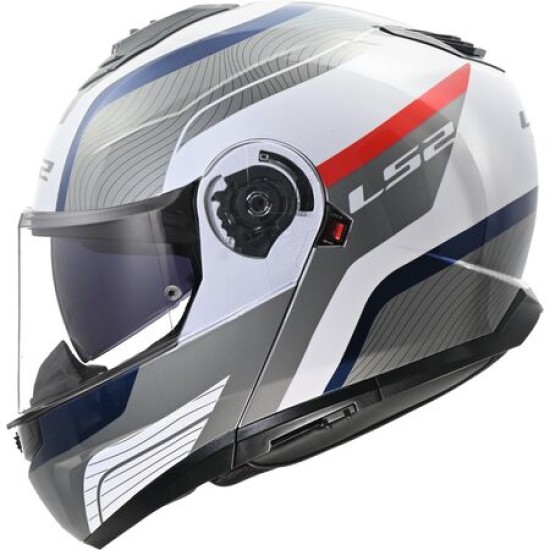 Casco modular LS2 FF908 Strobe II Monza White Grey Red Blue - Micasco.es - Tu tienda de cascos de moto