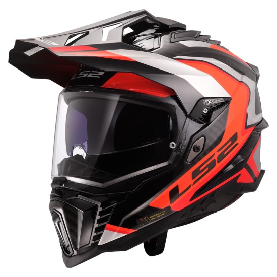 LS2 MX701 EXPLORER CARBON Frontier II Orange - Micasco.es - Tu tienda de cascos de moto