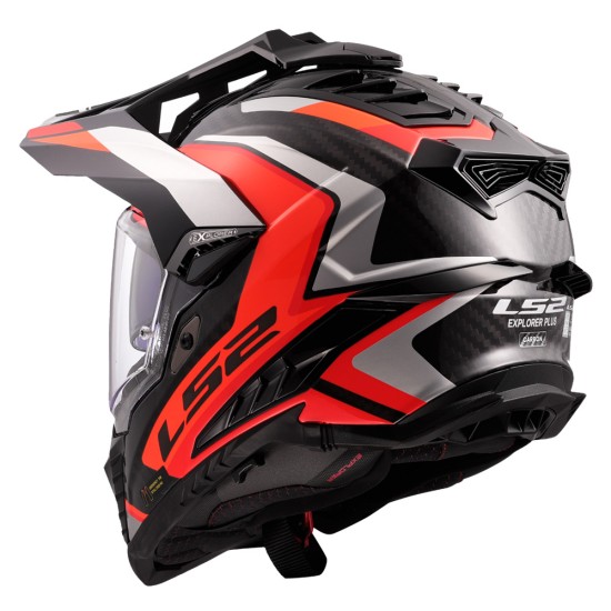 LS2 MX701 EXPLORER CARBON Frontier II Orange - Micasco.es - Tu tienda de cascos de moto