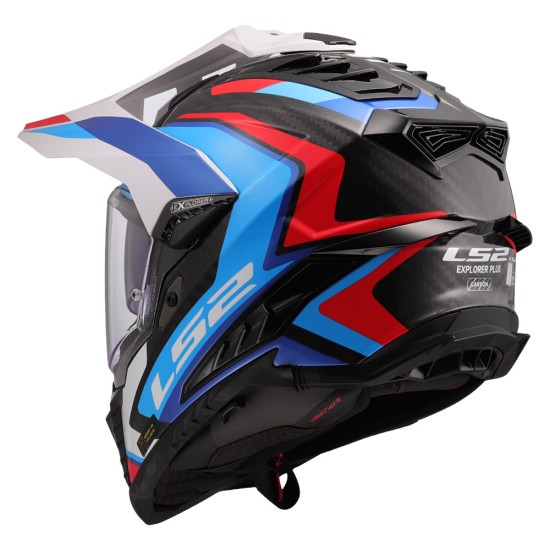 LS2 MX701 EXPLORER CARBON Frontier II White Blue - Micasco.es - Tu tienda de cascos de moto