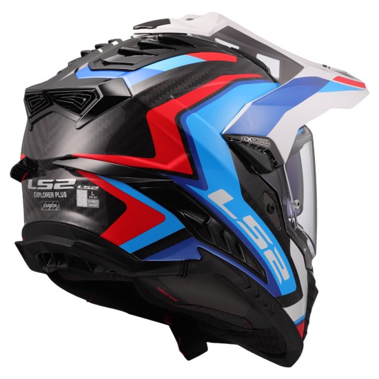 LS2 MX701 EXPLORER CARBON Frontier II White Blue - Micasco.es - Tu tienda de cascos de moto