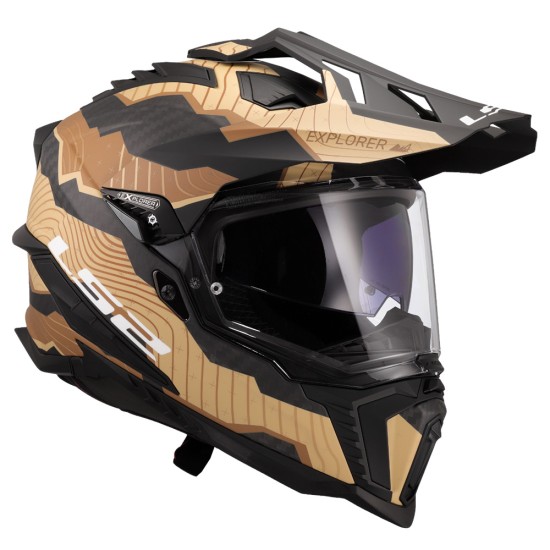 LS2 MX701 EXPLORER CARBON TRICK Matt Brown Sand - Micasco.es - Tu tienda de cascos de moto