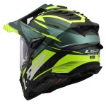 LS2 MX701 EXPLORER Spire Matt Green HV Yellow - Micasco.es - Tu tienda de cascos de moto