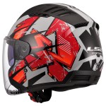 Casco jet LS2 OF600 Copter II KANJI Red - Micasco.es - Tu tienda de cascos de moto