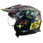 LS2 OF606 DRIFTER RayZ Black Blue - Micasco.es - Tu tienda de cascos de moto