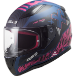 Casco integral LS2 Helmets FF353 RAPID Xtreet Matt Blue Purple - Micasco.es - Tu tienda de cascos de moto